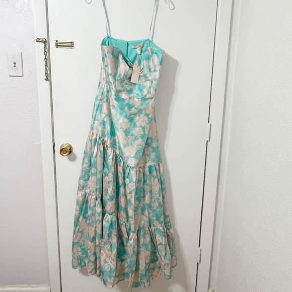 NWT Hutch Phoebe Floral Strapless Tiered Maxi Dress - Picture 5 of 11
